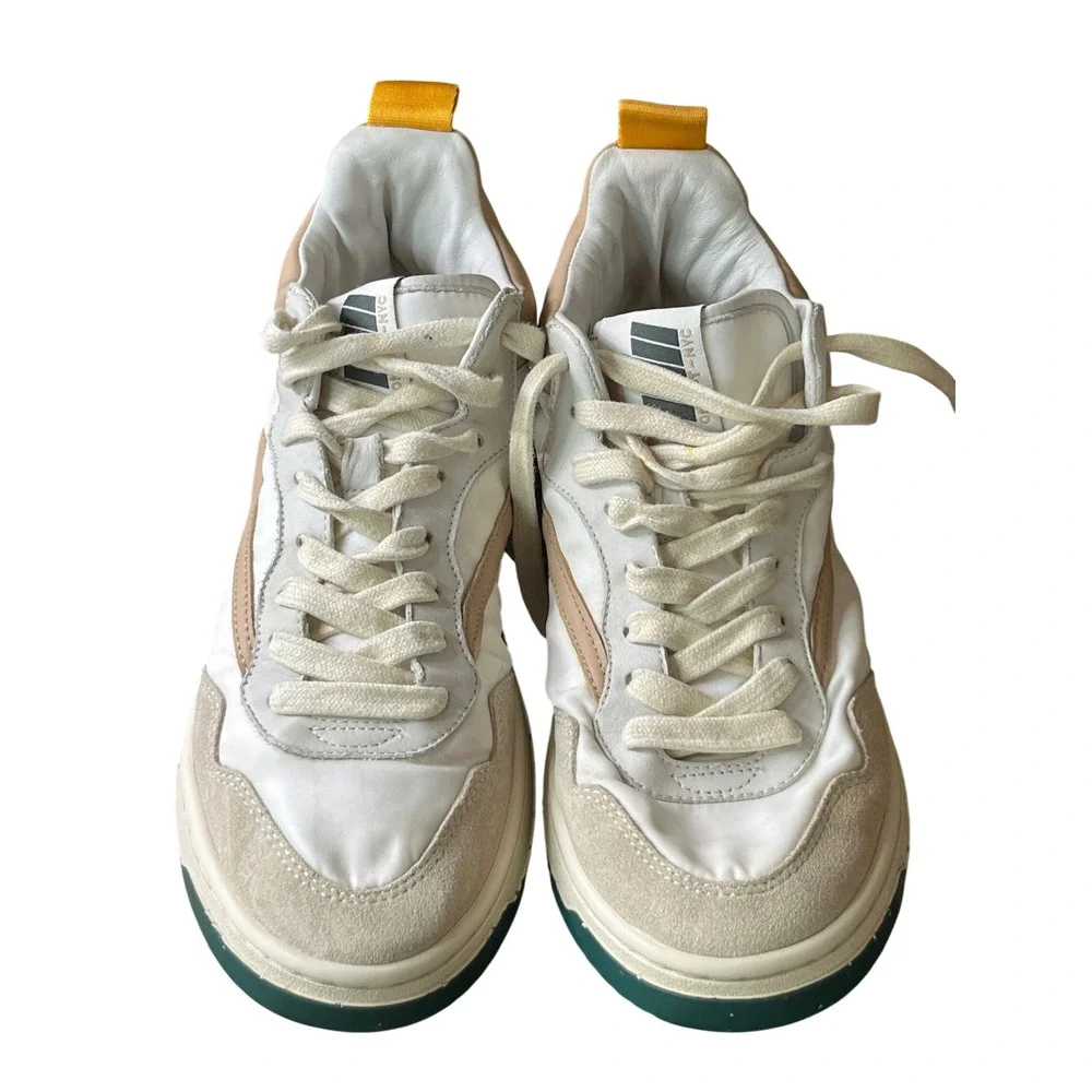 ONCEPT Anthropologie 037 PRINCETON SNEAKERS Mid-Top Shoes OAK Brown/Cream 7.5